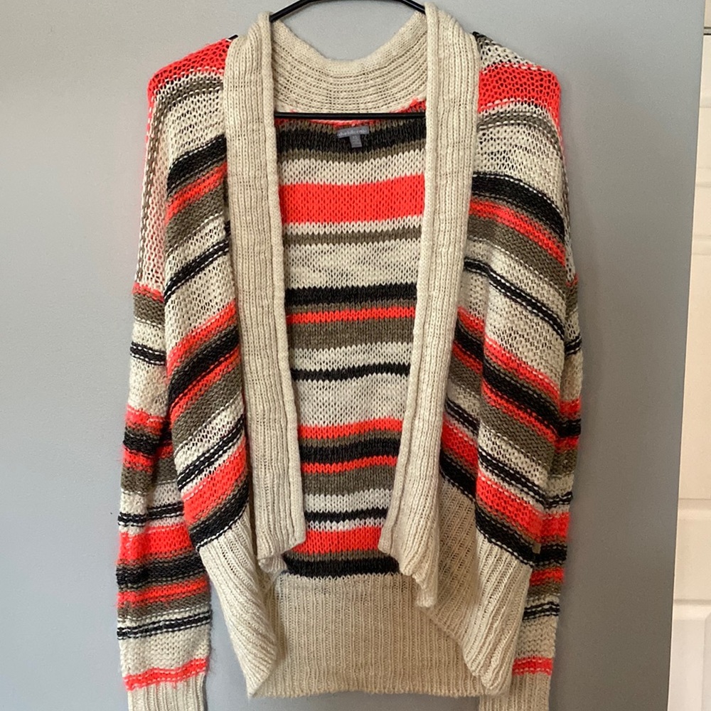 Charlotte Russe Cardigan - Size XS, runs big. Pink, Dark Gray, Green, Cream.